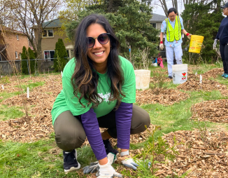 © 2026 Shehmeen Bhatia / LEAF Shehmeen Bhatia at a LEAF planting event