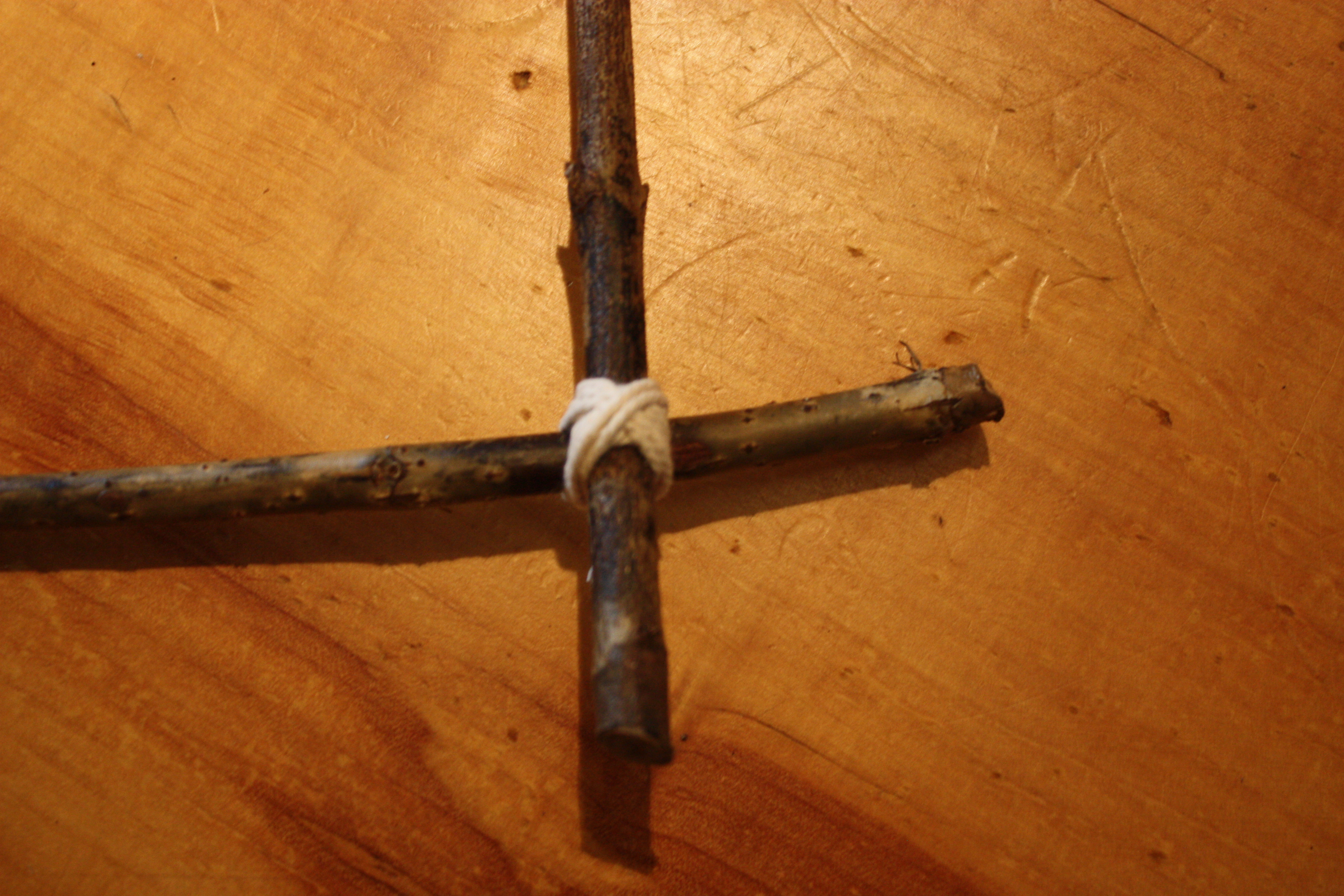 Close-up of what a finished secured corner should look like