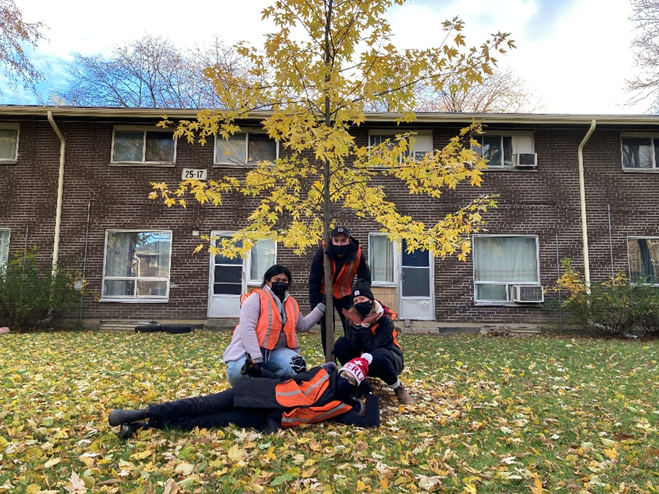 The LEAF team after their first TCHC pruning day in November 2021. 