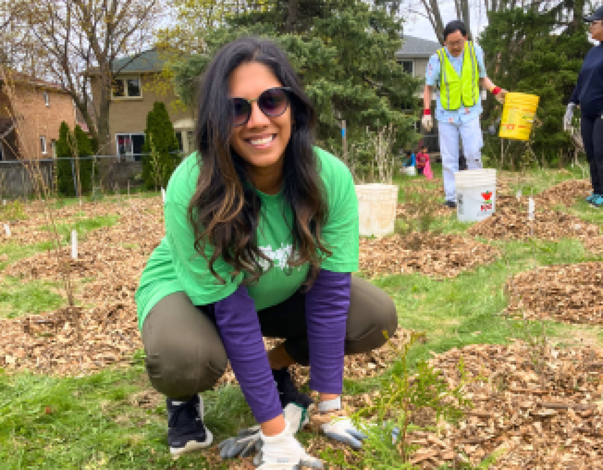 © 2026 Shehmeen Bhatia / LEAF Shehmeen Bhatia at a LEAF planting event