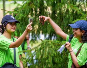 two YUFLs leading a tree tour