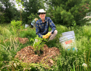 © 2026 Sarah Halonen / LEAF A participant at a LEAF planting event