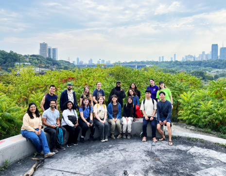 © 2025 Natasha Jovanovic / LEAF Group of Young Ravine Leaders posing for camera at a tree tour event