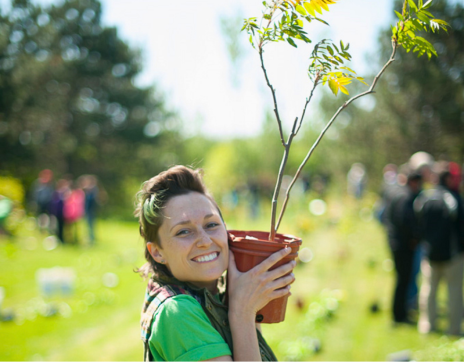 © 2015 Michael Tenaglia LEAF Staff at a LEAF Planting Event.