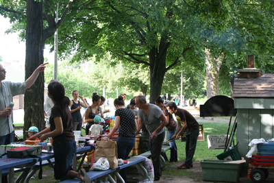 Pizza in Christie Pits