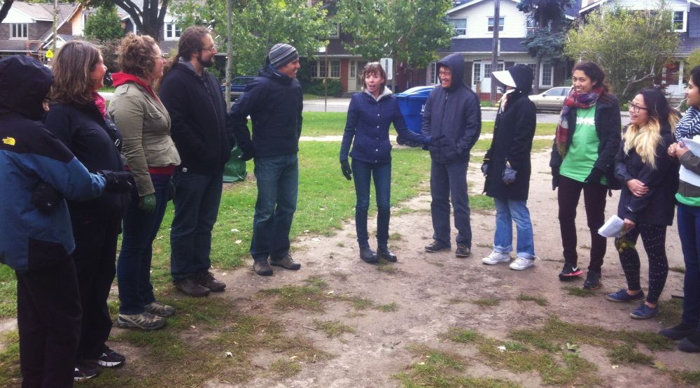 Councillor Mary-Margaret McMahon shares inspiring words on community tree stewardship