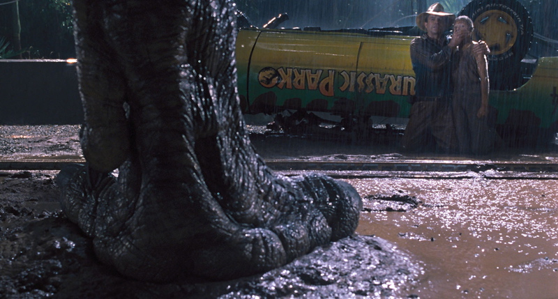 If you don't move the t-rex can't see you