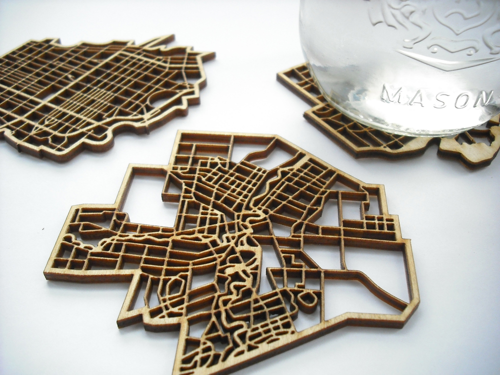 www.thenationaldesigncollective.ca I Kinda Like It Here Coasters